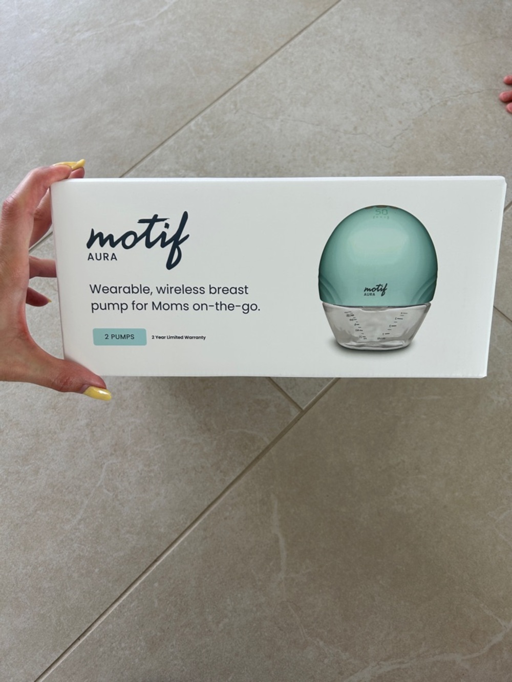 Aura Wearable Wireless Breast Pump - Mint
